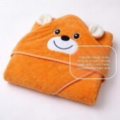 Cotton Coral Hooded Towels - Rusty Bear - Image 2