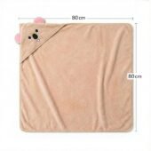 Cotton Coral Hooded Towels - Cocoa Deer - Image 5