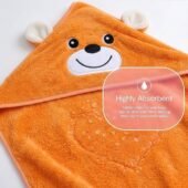 Cotton Coral Hooded Towels - Rusty Bear - Image 3