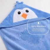 Cotton Coral Hooded Towels - Ocean Splash - Image 3