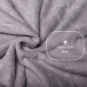 Cotton Coral Hooded Towels - Koala Grey - Image 4