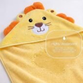 Cotton Coral Hooded Towels - Lion - Image 3