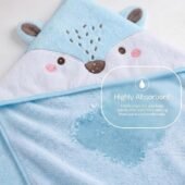 Cotton Coral Hooded Towels - Winter Woods - Image 3