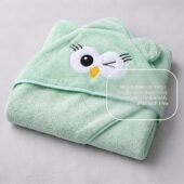Cotton Coral Hooded Towels - Crazy Bird - Image 2