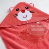 Cotton Coral Hooded Towels - Coral Kitty - Image 3