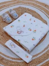 Hooded Towel Polyfil - Peachy Bunny - Image 2