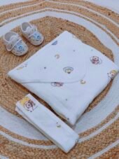 Hooded Towel Polyfil - Starry Snuggles - Image 2