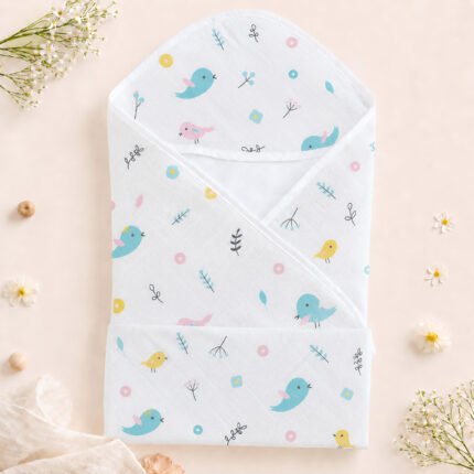 Muslin 2 layer Hooded Towel - Tweety Cutie