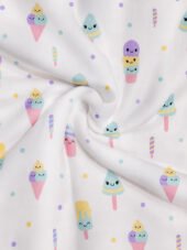 Muslin 2 layer Hooded Towel - Popsicles - Image 2