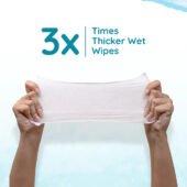 Mother Sparsh 99% Pure Water Unscented Baby Wipes - Medical Grade Fabric (72 pcs) Pack of 2 - Image 5