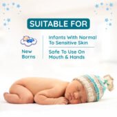 Mother Sparsh 99% Pure Water Unscented Baby Wipes - Medical Grade Fabric (72 pcs) Pack of 2 - Image 3
