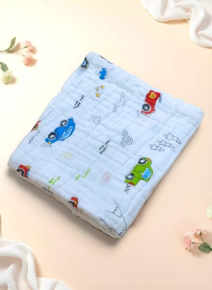 Muslin 6 layer Crinkled Bath Towel - Transporter