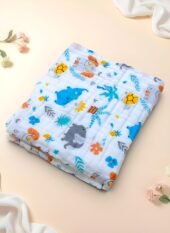 Muslin 6 layer Crinkled Bath Towel - Tiny Tuskers