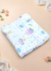 Muslin 6 layer Crinkled Bath Towel - Sleepy Sky