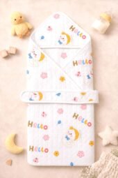 Hooded Towel Polyfil - Hello