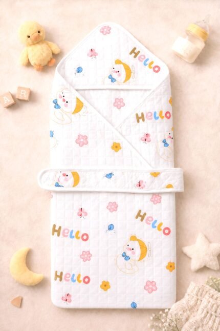 Hooded Towel Polyfil - Hello