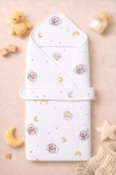 Hooded Towel Polyfil - Starry Snuggles
