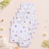 Muslin Front Open Jabla & Nappy set -Pack of 5 (Combo -2)