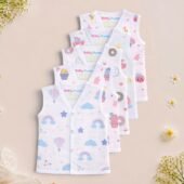 Muslin Front Open Jabla -Pack of 5 (Combo -2)