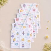 Muslin Front Open Jabla -Pack of 5 (Combo -3)