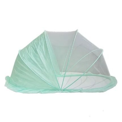 Foldable Baby Mosquito Net - Half Mesh (Green)