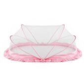 Foldable Baby Mosquito Net - Full Mesh (Pink)
