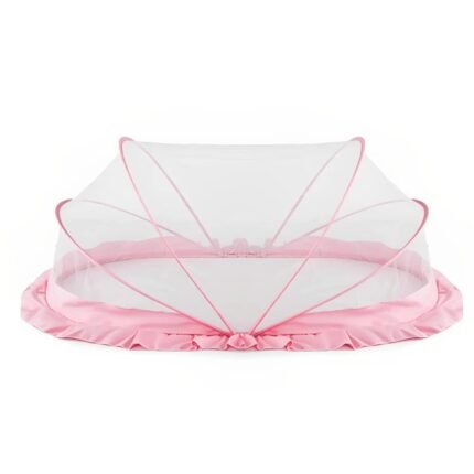 Foldable Baby Mosquito Net - Full Mesh (Pink)