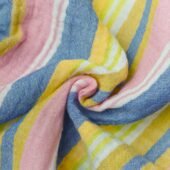 Crinkled Muslin Shirt-Shorts Set - Balanced Stripe - Image 4