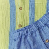 Crinkled Muslin Shirt-Shorts Set - Bengal Stripe - Image 3