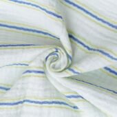 Crinkled Muslin Shirt-Shorts Set - Pin Stripe - Image 4
