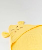 Muslin Bubble Crinkled Hooded Blanket - Crayola  (Kitty) - Image 2