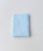 Muslin Bubble Crinkled Hooded Blanket - Aqua (Puppy) - Image 3