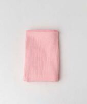 Muslin Bubble Crinkled Hooded Blanket - Flamingo Pink (Kitty) - Image 3