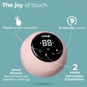LuvLap Adore Double Electric Breast Pump with Dual Mode, 2 Phase - Stimulation & Expression, Soft Silicone Cushion, Rechargeable Battery, Single Breast Pump Electrical, BPA Free - Image 2