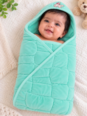 VelvetHug Baby Wrapper - Minty Moo