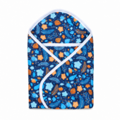 CloudNest Baby Wrapper - Blue Leaf - Image 2